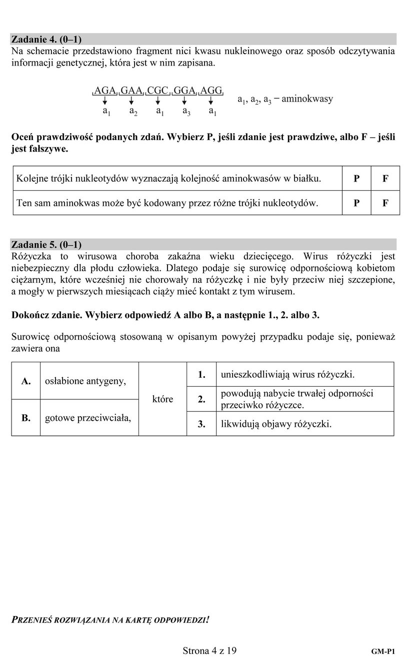 Egzamin gimnazjalny 2017: część matematyczno-przyrodnicza