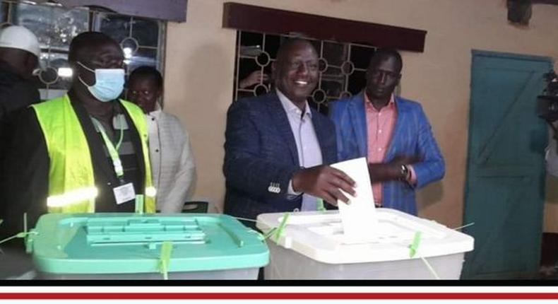 Deputy President William Ruto votes in Sugoi