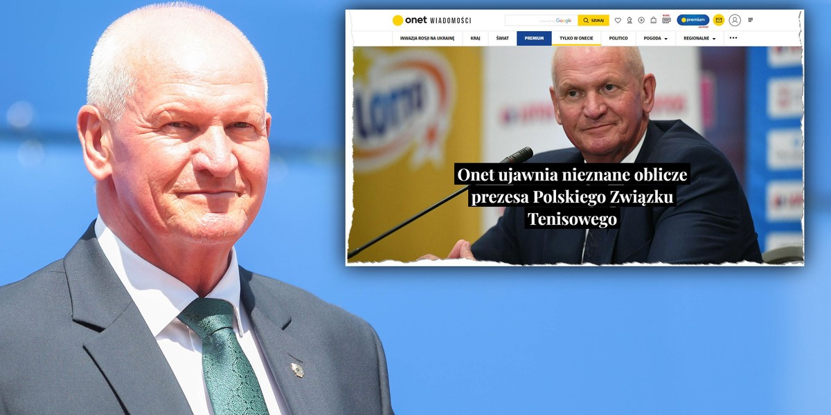 Mirosław Skrzypczyński, szef Polskiego Związku Tenisowego, 