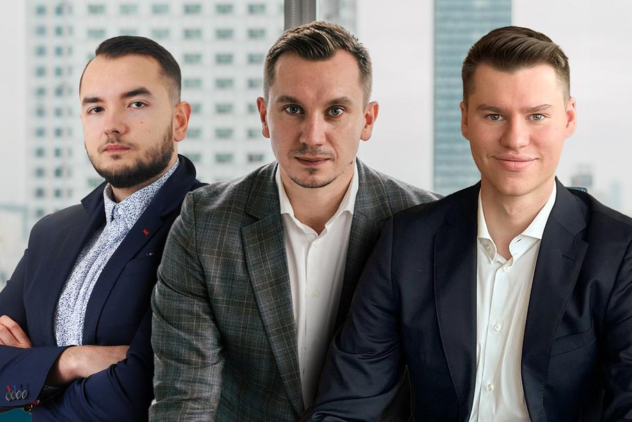 Od lewej: Grzegorz Misztal, CEO ConsoleWay, Tomasz Kolbusz, dyrektor sprzedaży i marketingu w IBI Investment House Polska oraz Mateusz Masiak, CEO i współzałożyciel Envirly