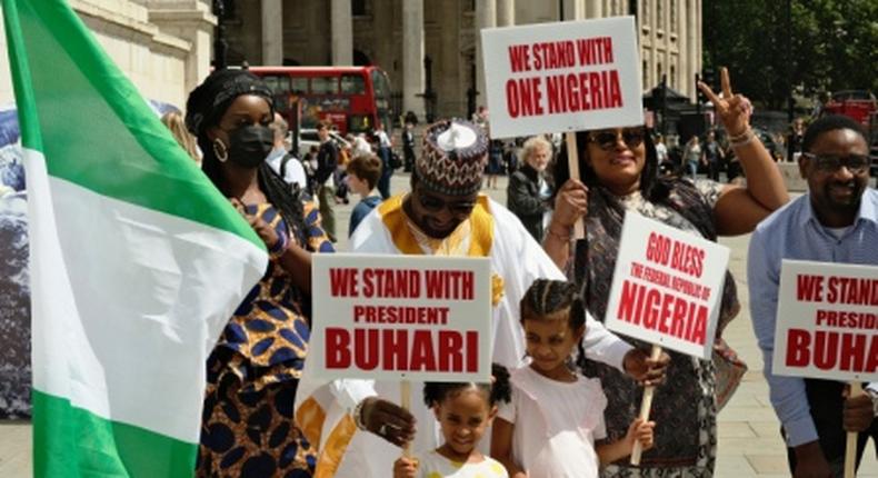 NIgeria leaders in diaspora rallying support for President Muhammadu Buhari in London