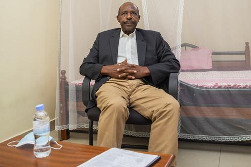 Paul Rusesabagina w swojej celi w więzieniu w Kigali. Rwanda, wrzesień 2020 r. 