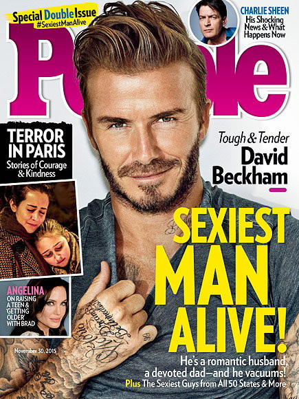 David Beckham na okładce "People"