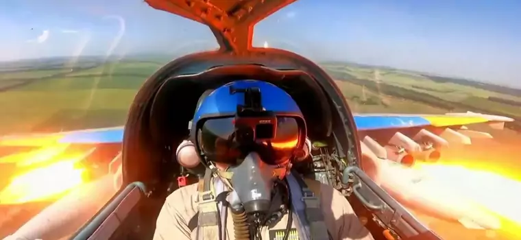 "Ukraiński Top Gun" na fantastycznym wideo. Poczujecie się jak pilot Su-25