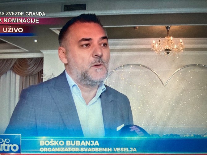 Boško Bubanja, organizator svadbi