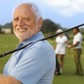 Portrait of mature male golfer