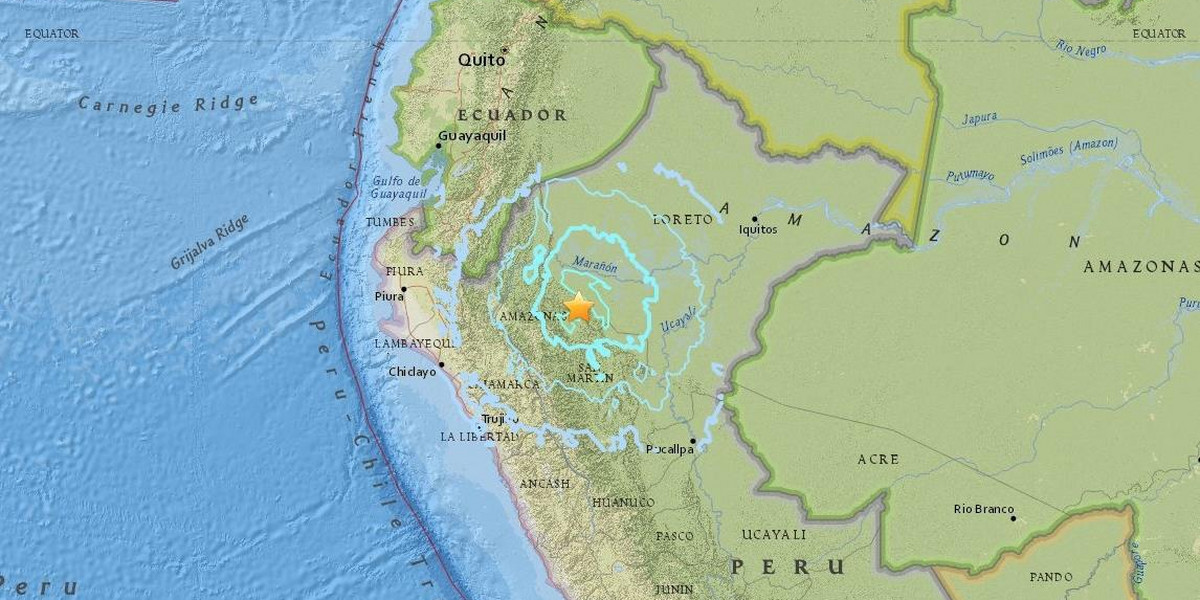 Silne trzęsienie ziemi nawiedziło dziś rano Peru