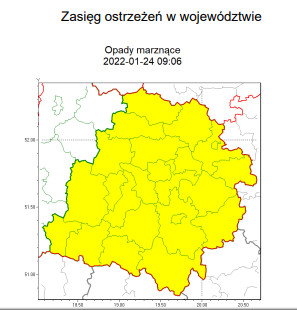 IMGW: Marznące opady w Łodzi i w regionie. Możliwa gołoledź 