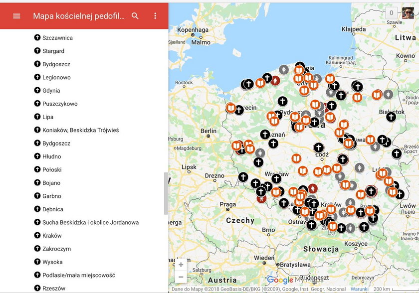 Opublikowano mapę pedofilii w polskim Kościele! Skrzywdzeni protestują w Warszawie