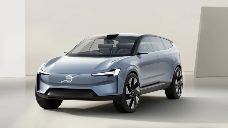 Volvo Concept Recharge z 2021 r. zapowiada design przyszłych samochodów tej firmy.