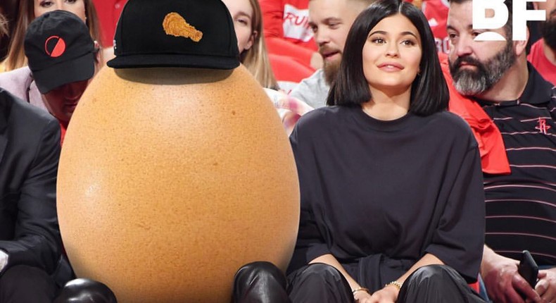 world record egg kylie jenner meme