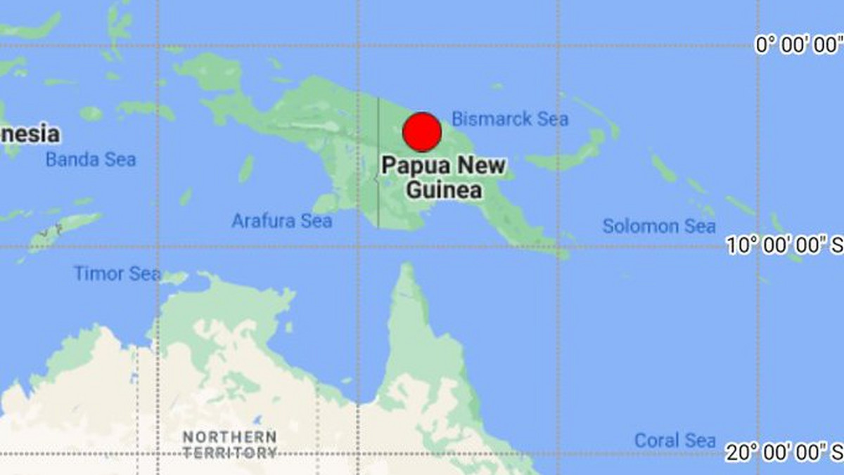 Trzęsienie ziemi w Papui Nowej Gwinei. Magnituda 7,2