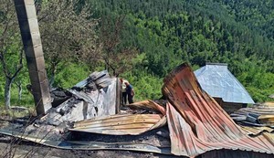 Izzgorela kuća porodice Jarčević kod Brodareva