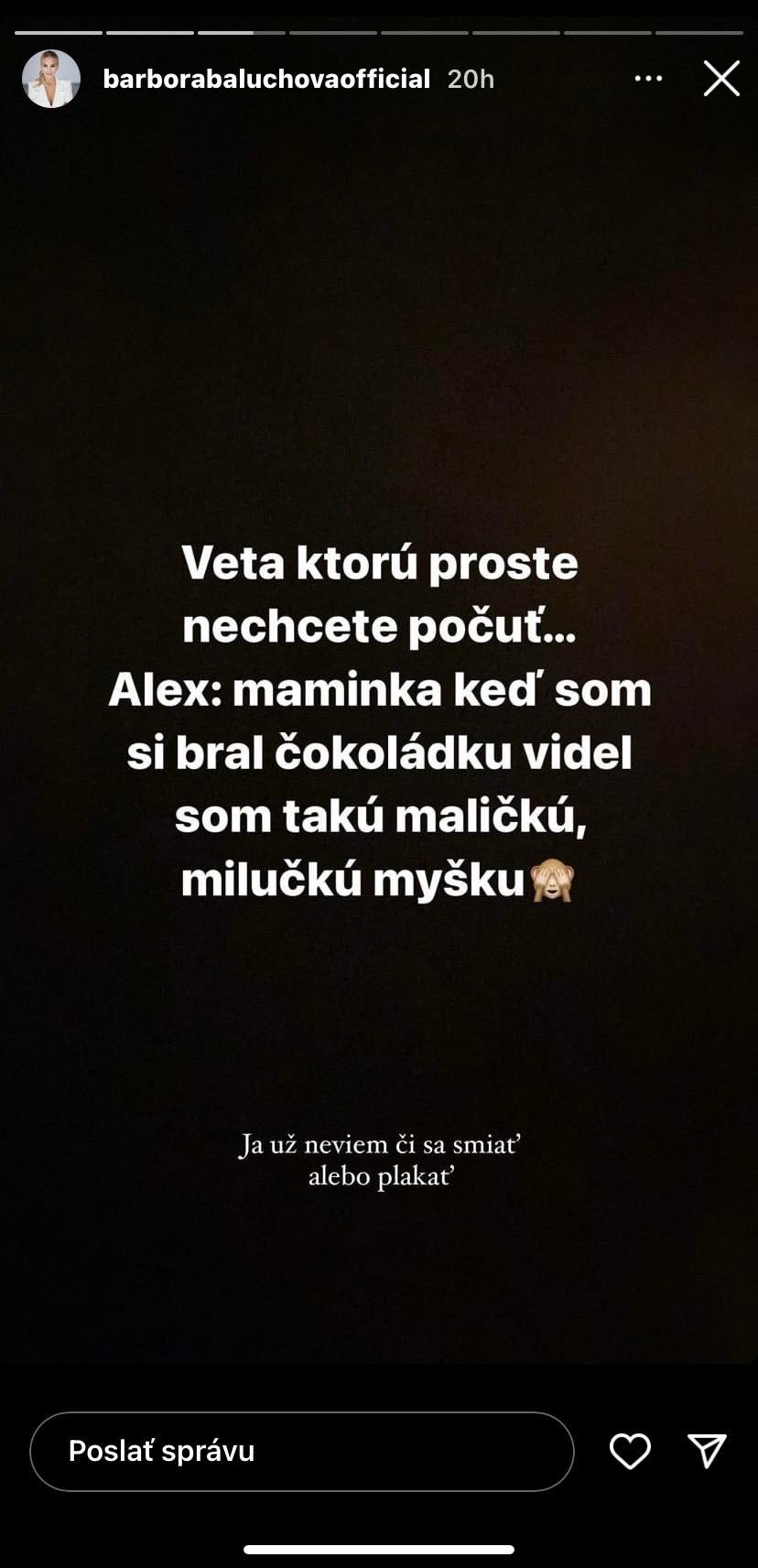 Barbora Balúchová sa posťažovala s nepríjemným problémom. 