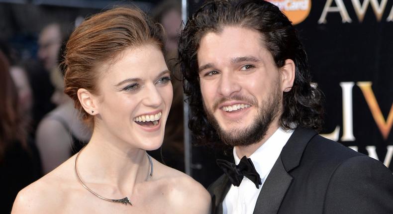 American movie stars Rose Leslie and her hubby Kit Harington 