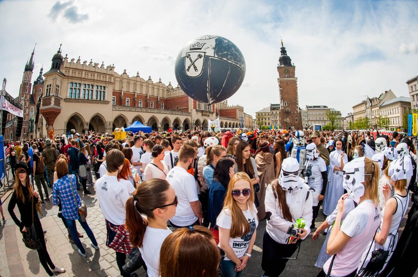 Korowód studentów w Krakowie 