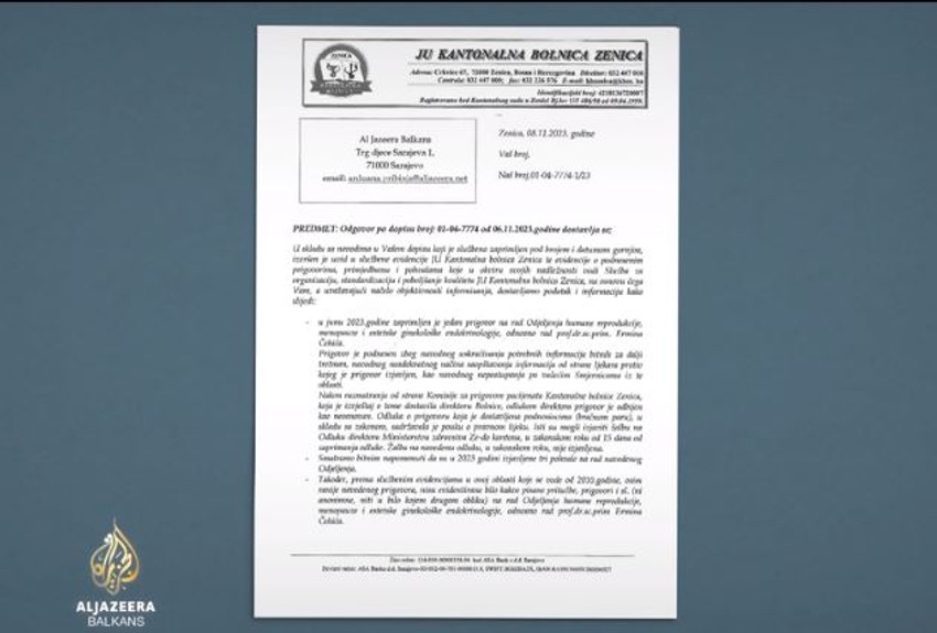 prijava kantonalnoj bolnici Zenica