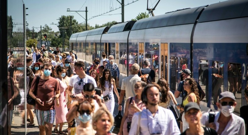 Dutch authorities warned that the beach in Zandvoort was getting dangerously crowded