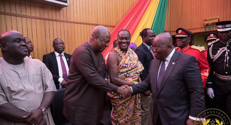 John Mahama and Nana Addo