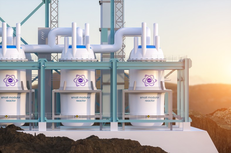 Concept,Of,A,Smr,Small,Modular,Nuclear,Reactor,Power,Plant