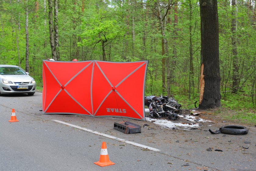 Tragiczny wypadek motocyklisty