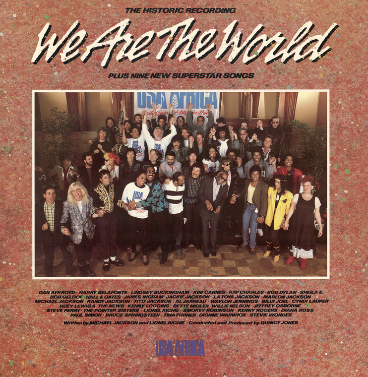 Okładka singla "We Are The World"