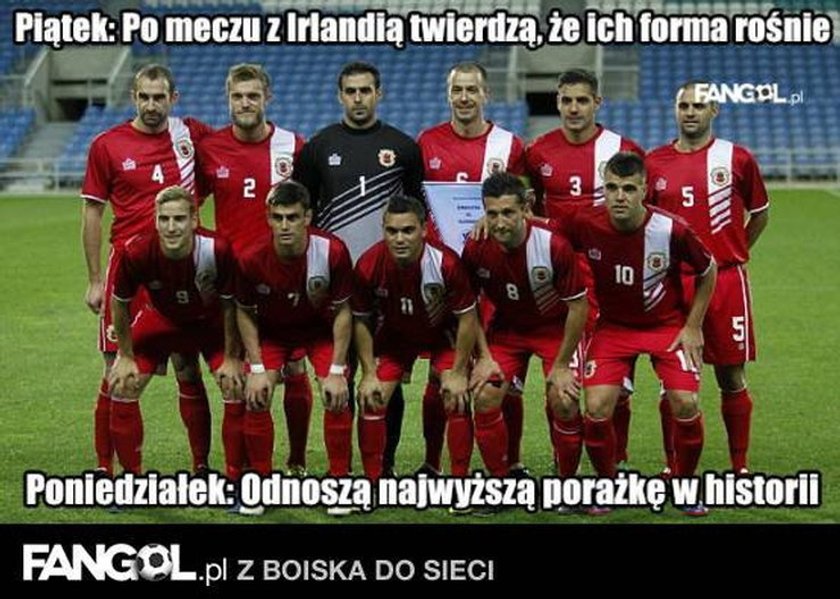 Memy po meczu Polska - Gibraltar 8:1. Galeria