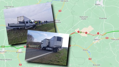 Duże utrudnienia na autostradzie A4. 14 osób poszkodowanych w wypadku