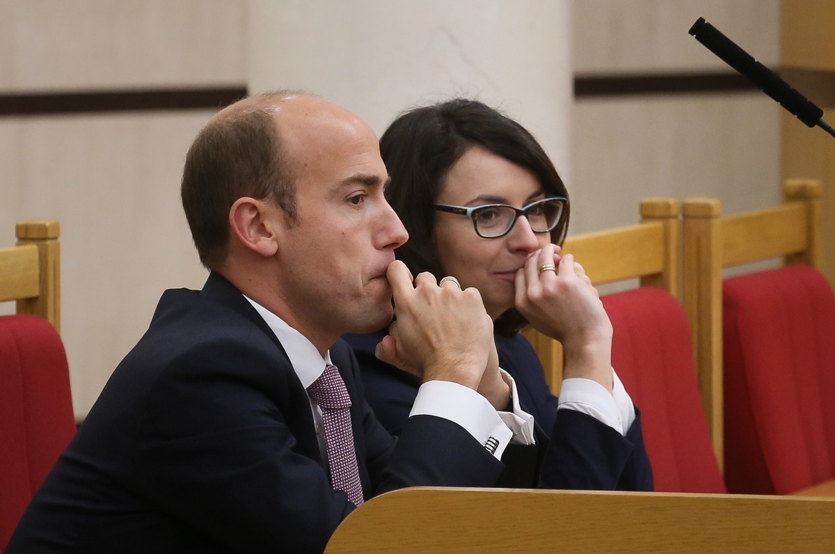 Poseł PO Borys Budka i posłanka Nowoczesnej Kamila Gasiuk-Pihowicz