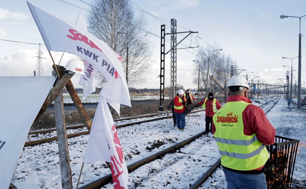 Przedstawiciele górniczych związków zawodowych