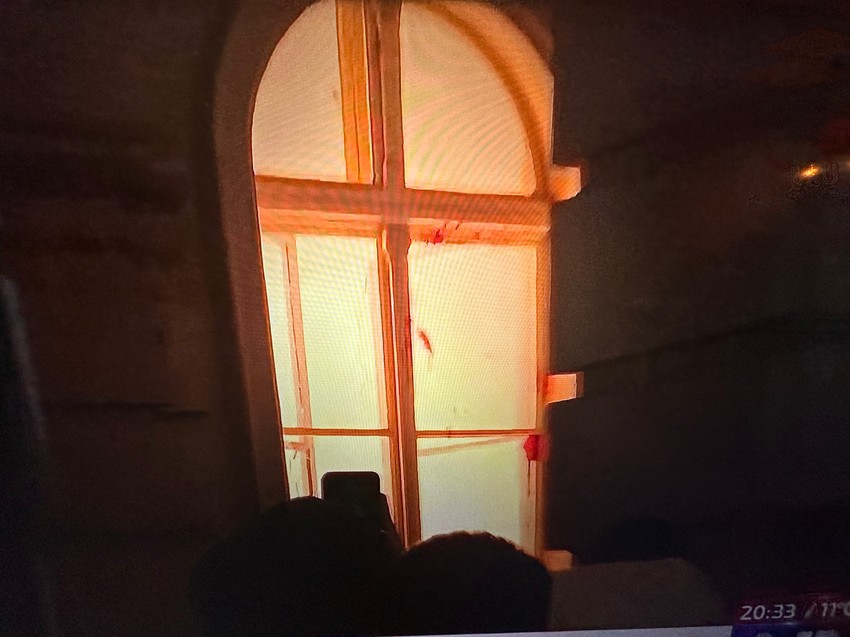 Plamen na prvom spratu Gradske kuće, protest Novi Sad