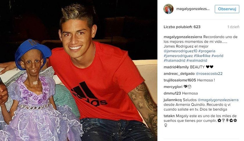 James Rodriguez spełnił marzenie chorej dziewczynki. Wspaniały gest piłkarza