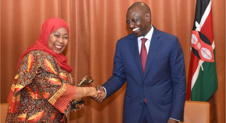 President William Ruto and President Samia Hassan Suluhu