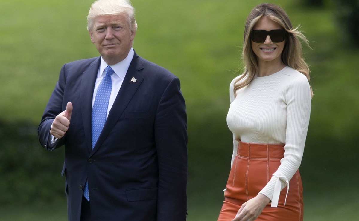 Donald Trump z żoną Melanią