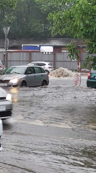 Szczecin sparaliżowany przez ulewę