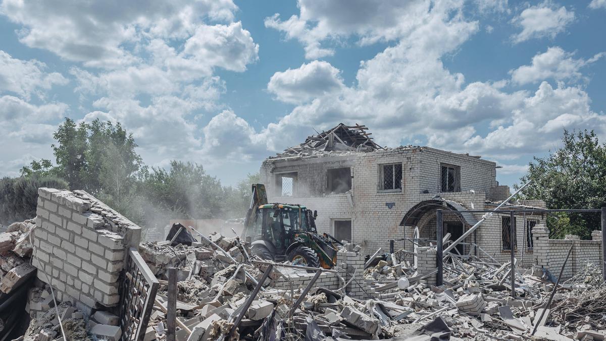 Zniszczenia w Kramatorsku