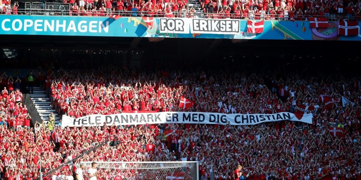 Denmark and Belgium halt Euro 2020 game to applaud Eriksen ...