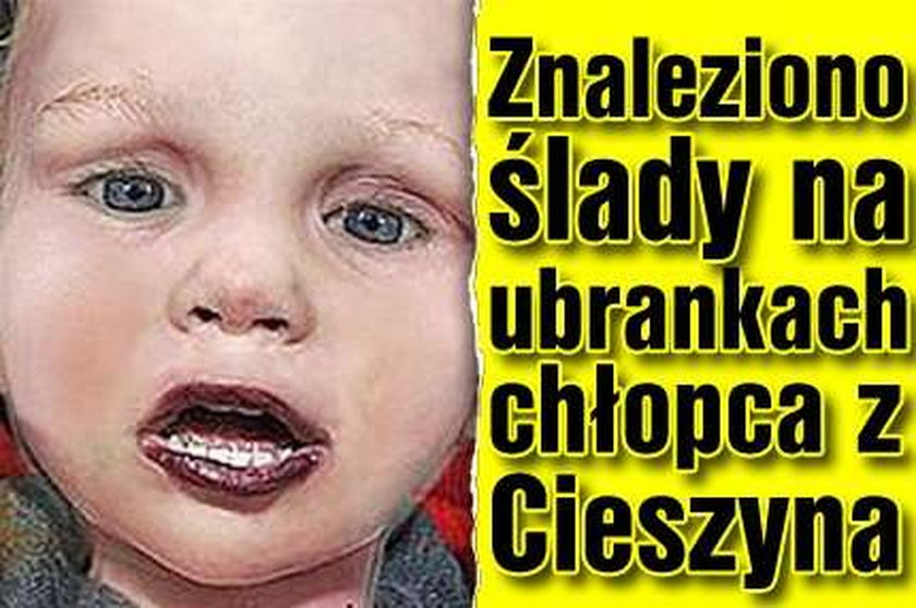 Znaleziono ślady na ubrankach chłopca z Cieszyna