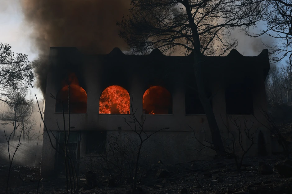 Grčka, Požar