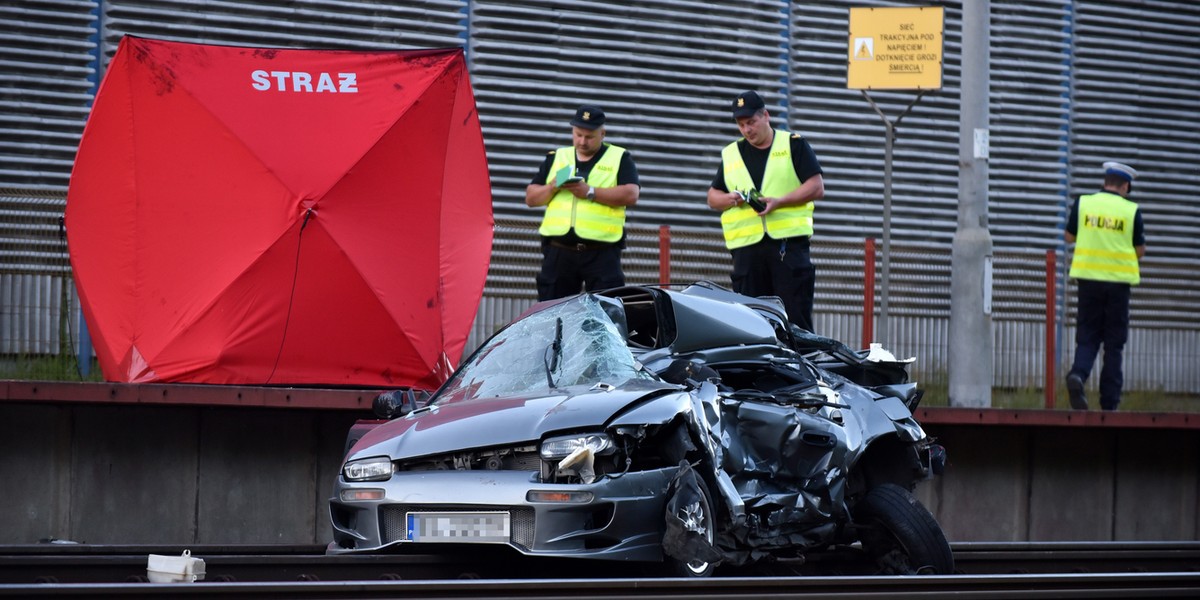 Wypadek na przejeździe kolejowym