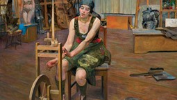 Obraz "Prządka" Jacka Malczewskiego sprzedany za rekordowe ponad 6,7 mln zł