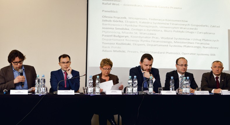 Uczestnicy panelu (od lewej): Rafał Woś (prowadzący), dr Jakub Górka, Joanna Smolska, Paweł Bułgaryn, Tomasz Koźliński, Adam Malicki