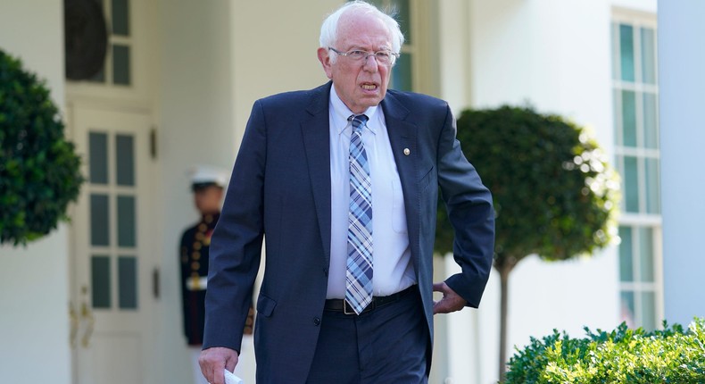 Sen. Bernie Sanders, an independent from Vermont, leaves the White House last July.