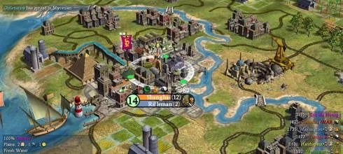 Screen z gry Civilization IV