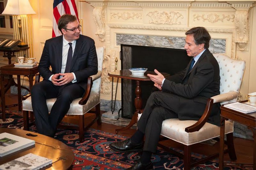 Aleksandar Vučić, Entoni Blinken