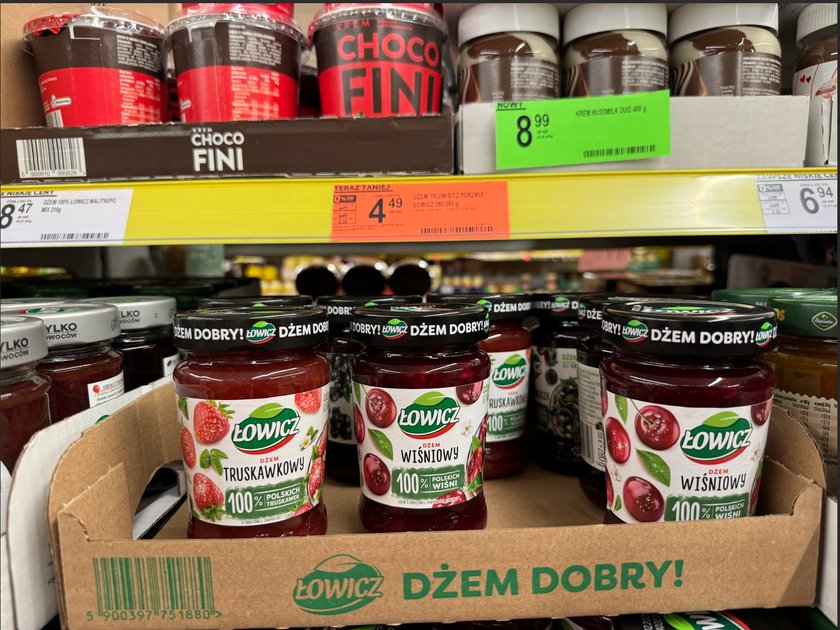 Dżem w 100 proc. z polskich owoców.