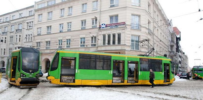 Tramwaje utknęły w śniegu