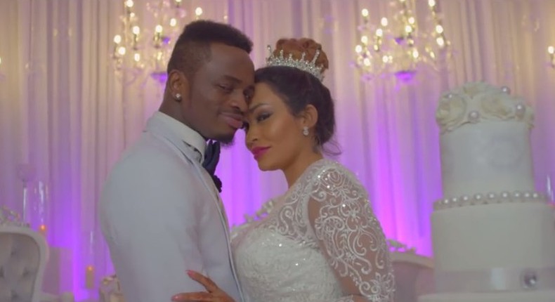 File Image of Zari Hassan with her Baby Daddy Diamond Platnumz. 