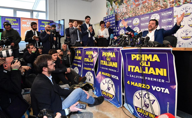 Przywódca prawicowej Ligi Północnej Matteo Salvini