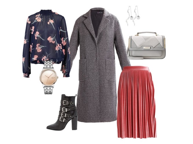 STYLIZACJE z szarym płaszczem